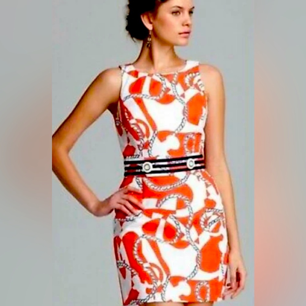 GUC lilly pulitzer kirkland booze cruise dress in tango orange size 10